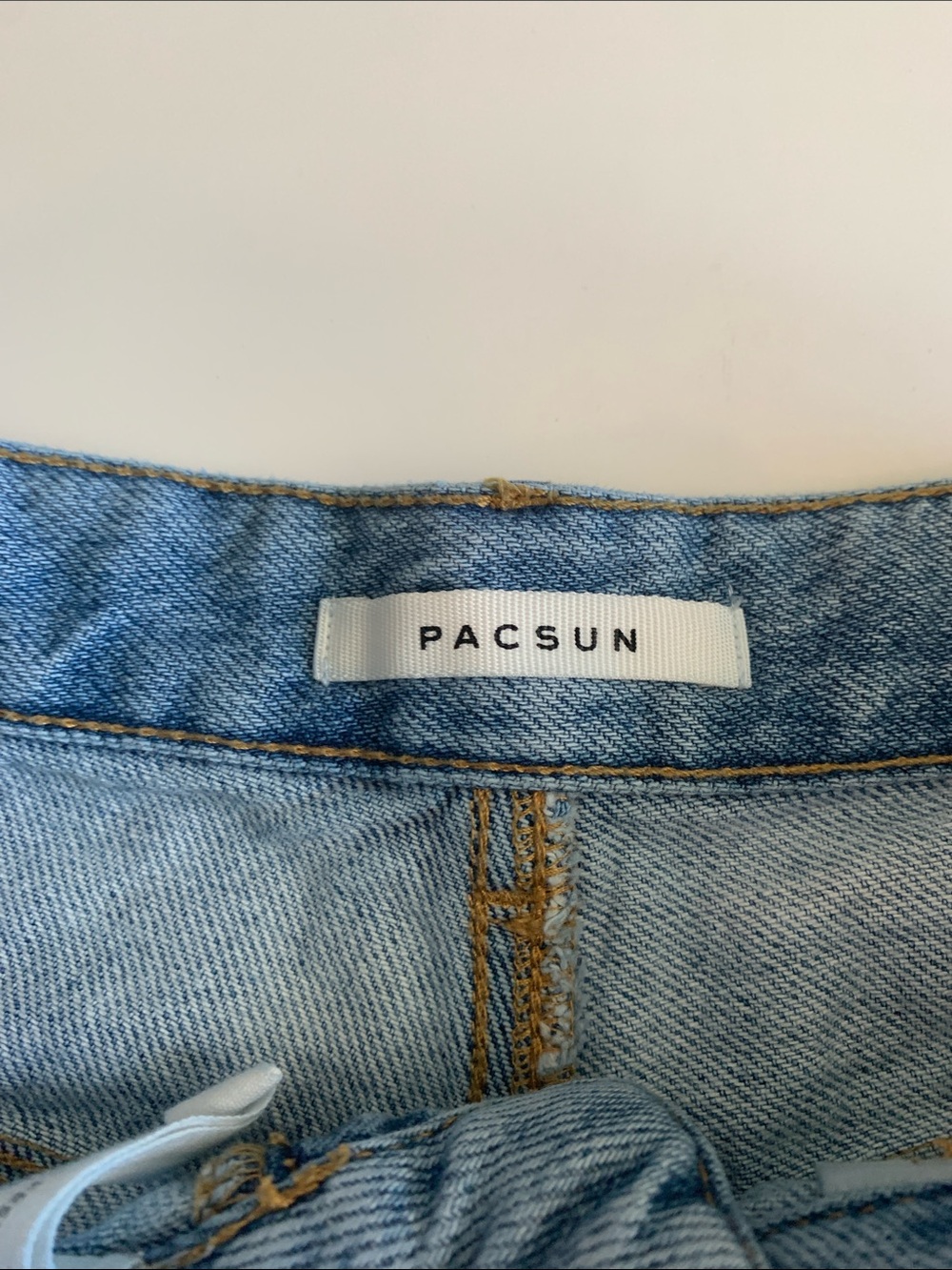 PacSun Light Wash Distressed Denim Cutoff Shorts - Picture 2 of 7